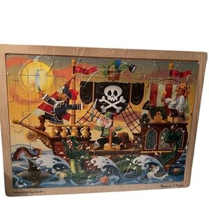 Melissa & Doug Pirate Adventure 48 Piece Wooden Jigsaw Puzzle ages 4+ NWT